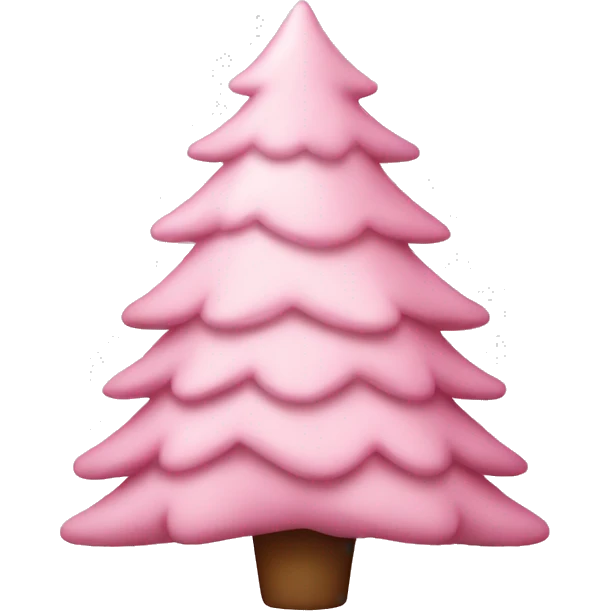 Light pink Christmas tree  emoji