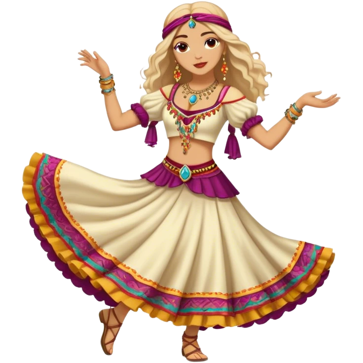 Gypsy dancing emoji