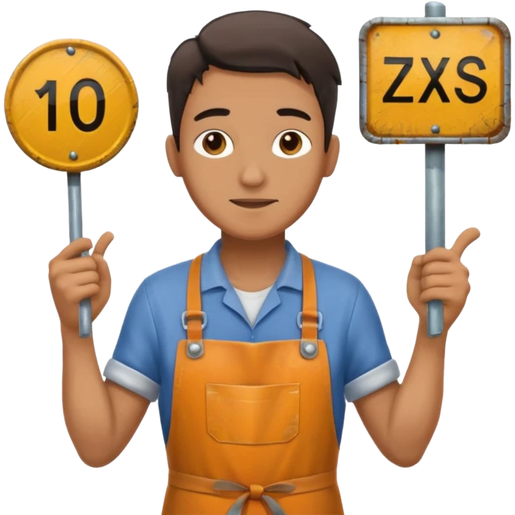 Street Sign Maker man emoji