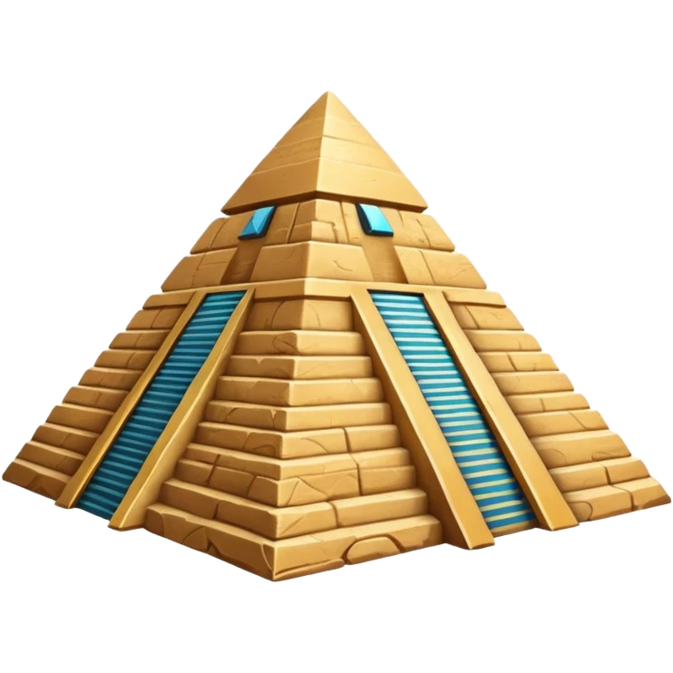 An Egyptian pyramid emoji