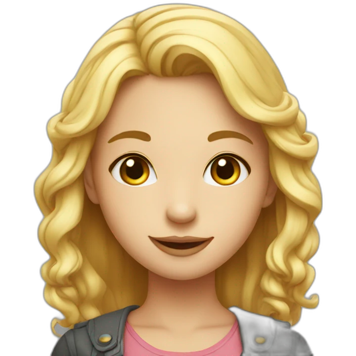 a charming girl emoji