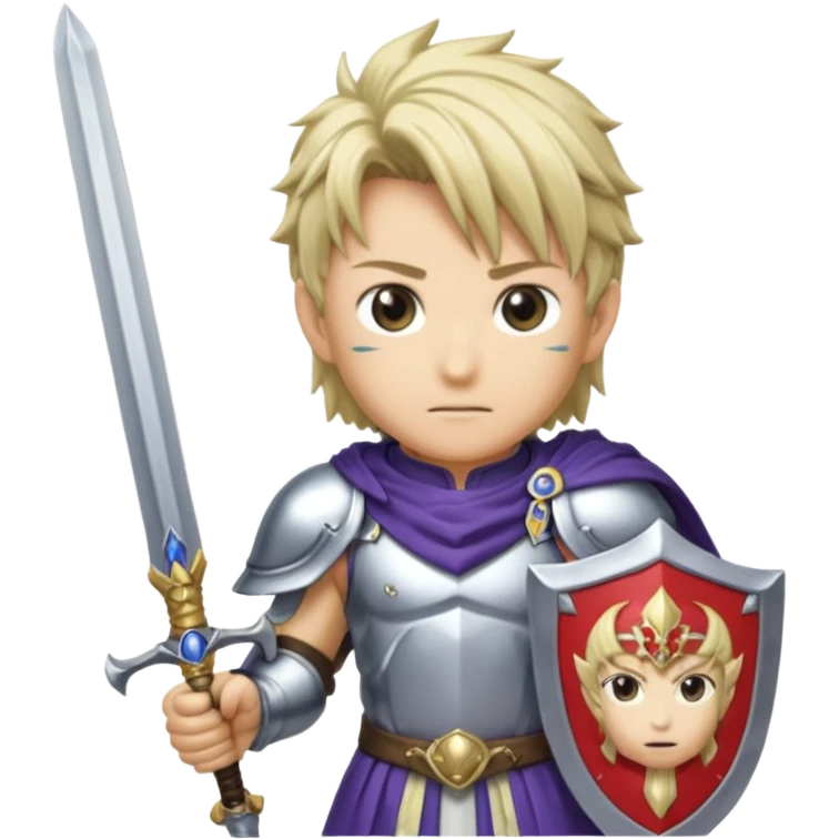 Cecil, final Fantasy iv, paladin, 16-bit graphics, victory emoji