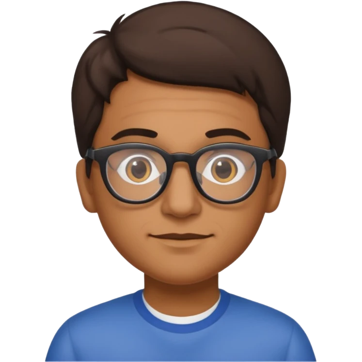 Brazilian with glasses emoji