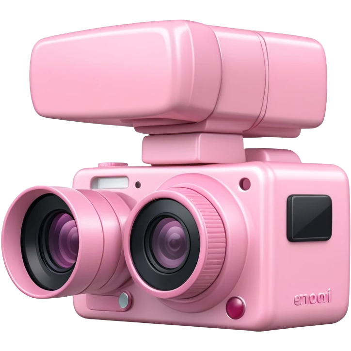 Light pink video camera emoji