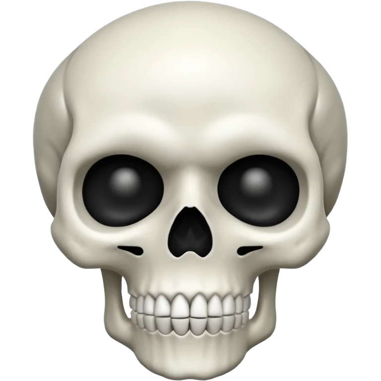 Skull mewing emoji