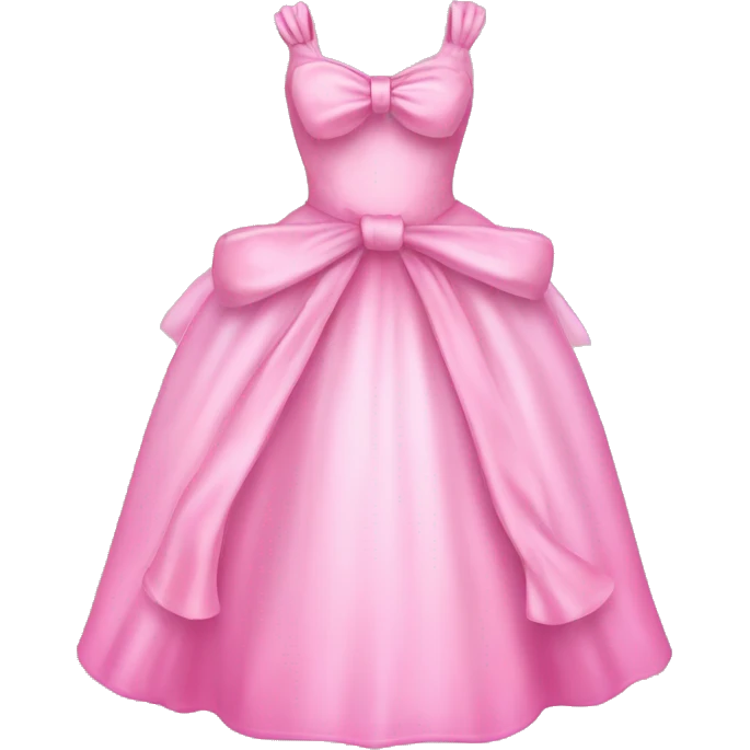 Pink princess dress with bow emoji