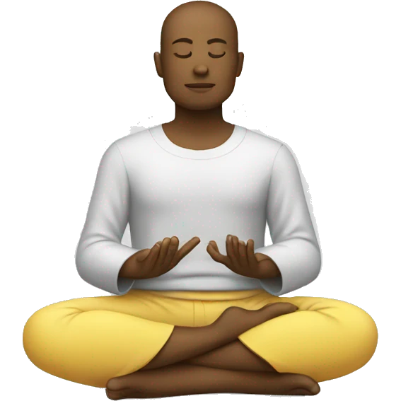 Meditating coder emoji
