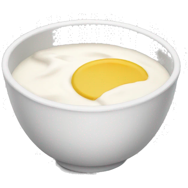 Yoghurt bowl emoji