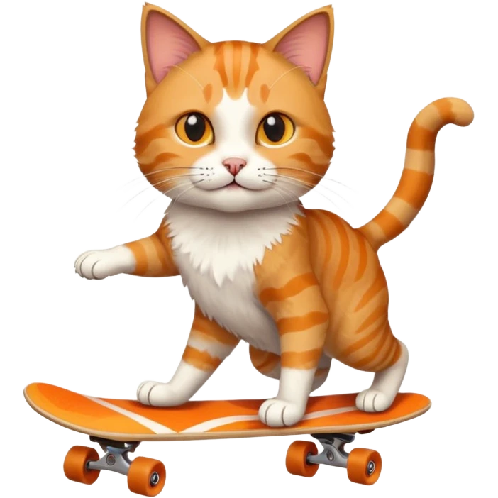 CAt skateboarding  emoji