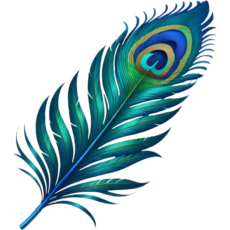 Peacock feather emoji