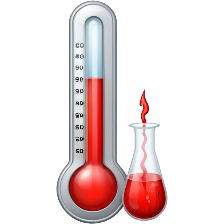 thermometer  with blood emoji