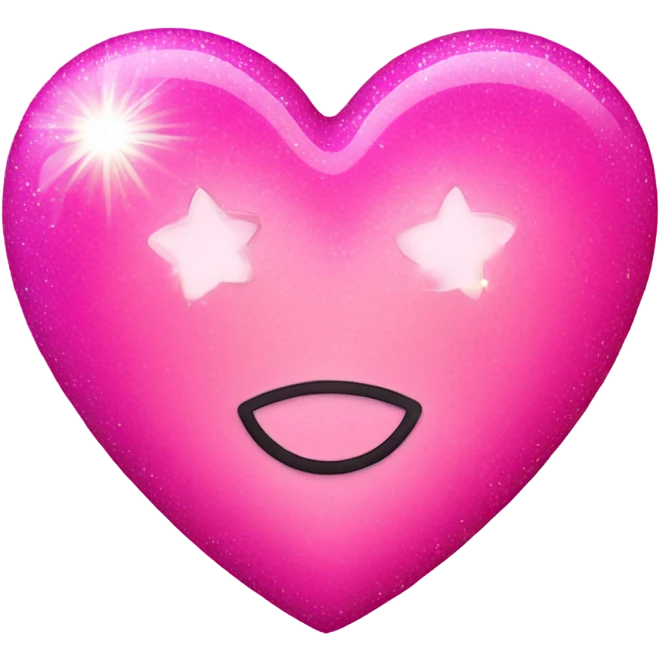 pink love heart with sparkles emoji
