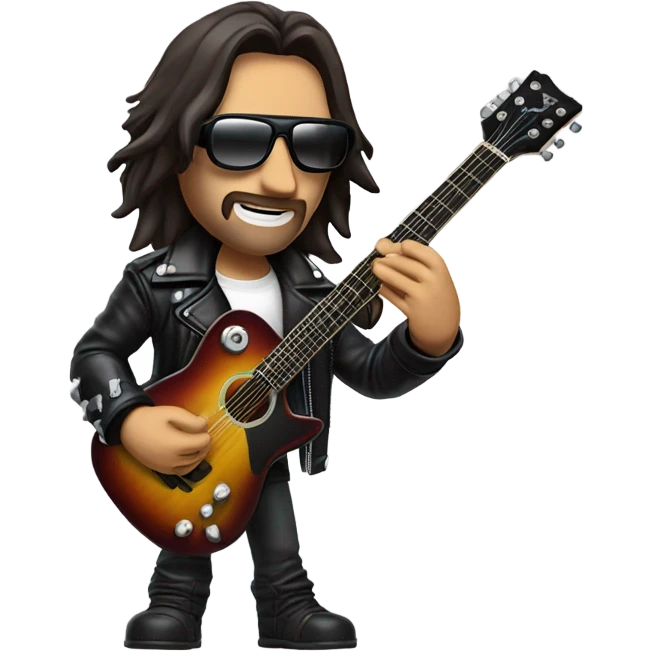 Johnny silverhand with guitar emoji