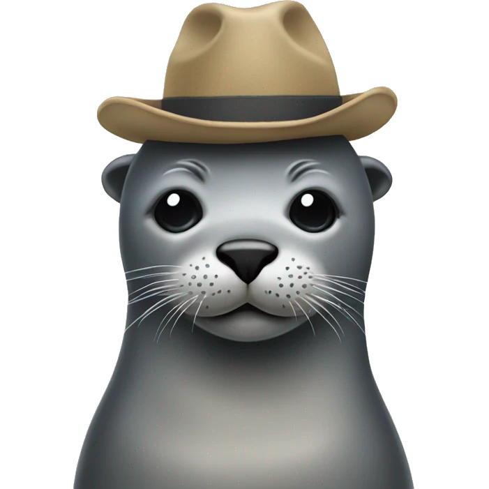 Seal wearing a hat  emoji