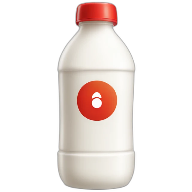 Yakult-probiotic-yogurt-drink-plastic-bottle-with-red-cap emoji