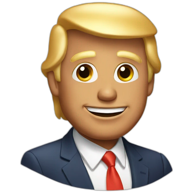 Donald Trump saying Good Morning emoji