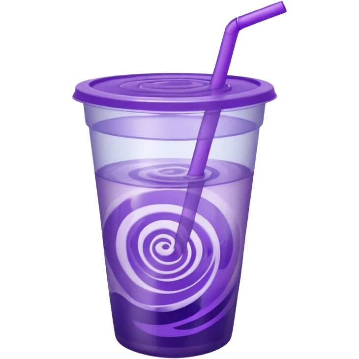 piurple lemonade in a plastic cup emoji