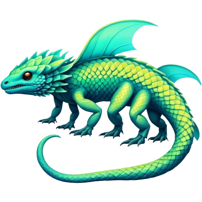 Exotic futuristic lush warm-colored neon Fakémon-Fionbri-creature emoji