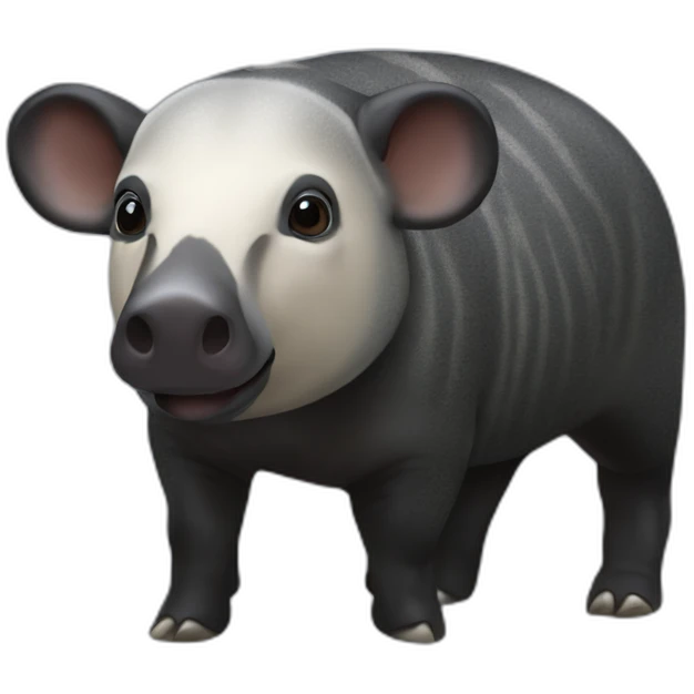 The Malayan Tapir (Tapirus indicus) emoji