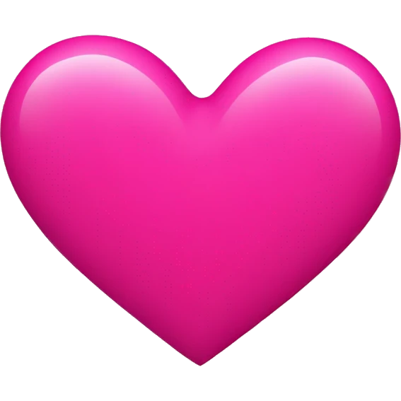 Hot pink heart emoji
