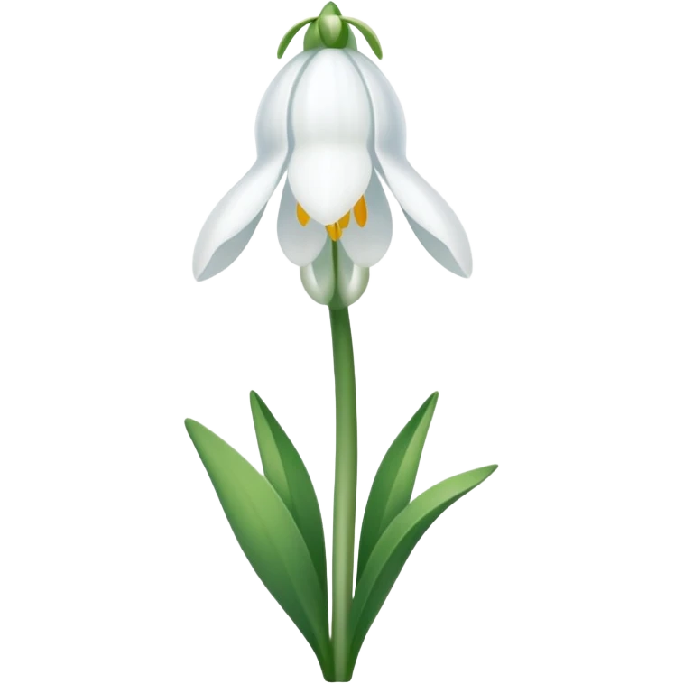 A pinterest magical snowdrop flower emoji