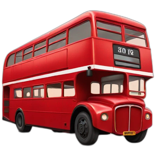Red Double decker bus emoji