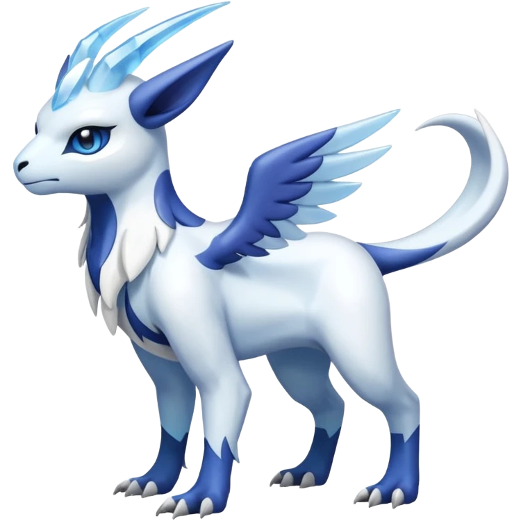 Shiny Absol-Amaura-Fakémon-hybrid-creature (full body)  emoji