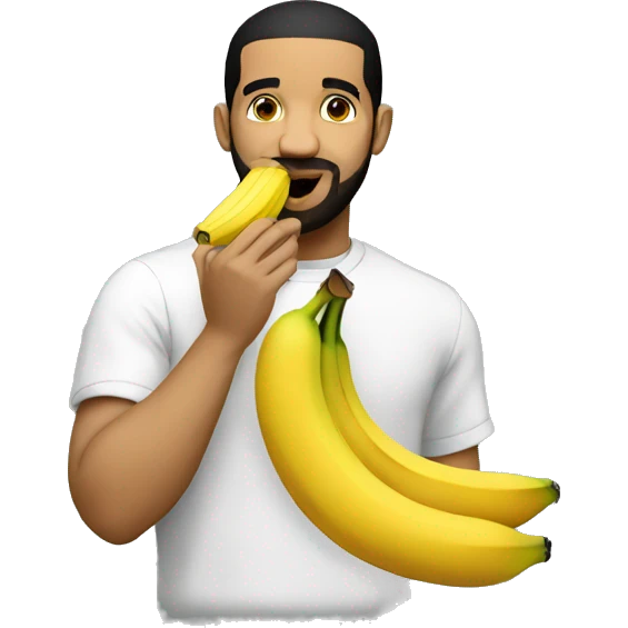 drake eating banana emoji