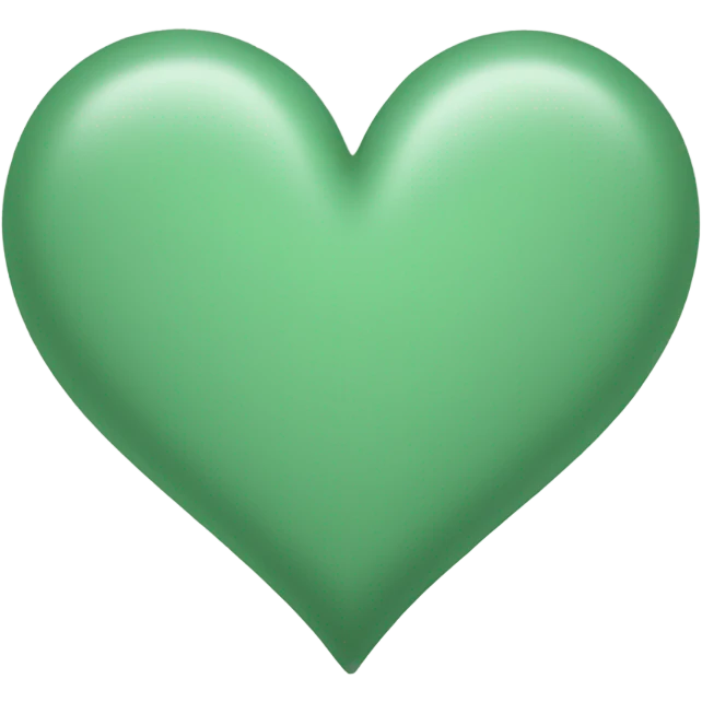 sage green heart emoji