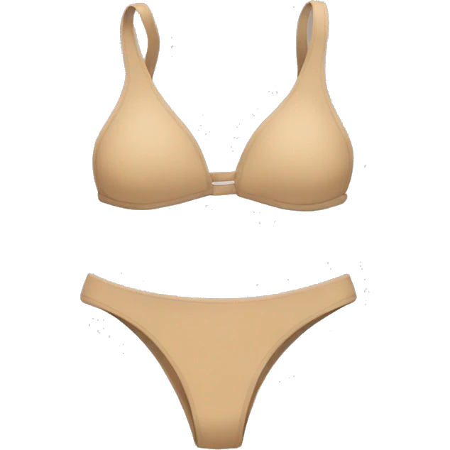 emoji de una bikini beige emoji