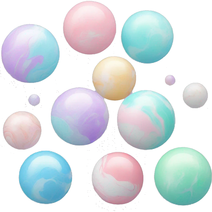 Pastel marble ball emoji