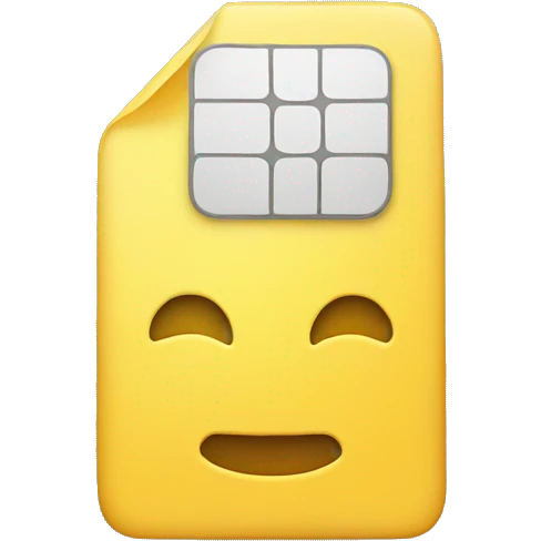SIM card for phone emoji