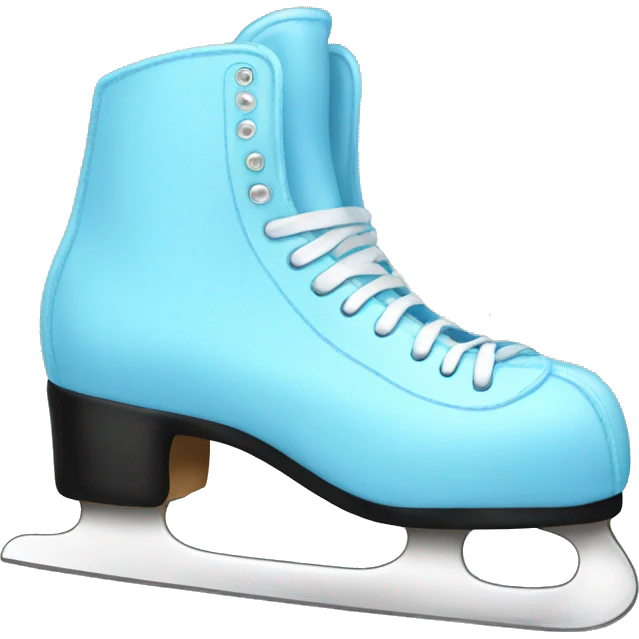 light blue ice skates  emoji