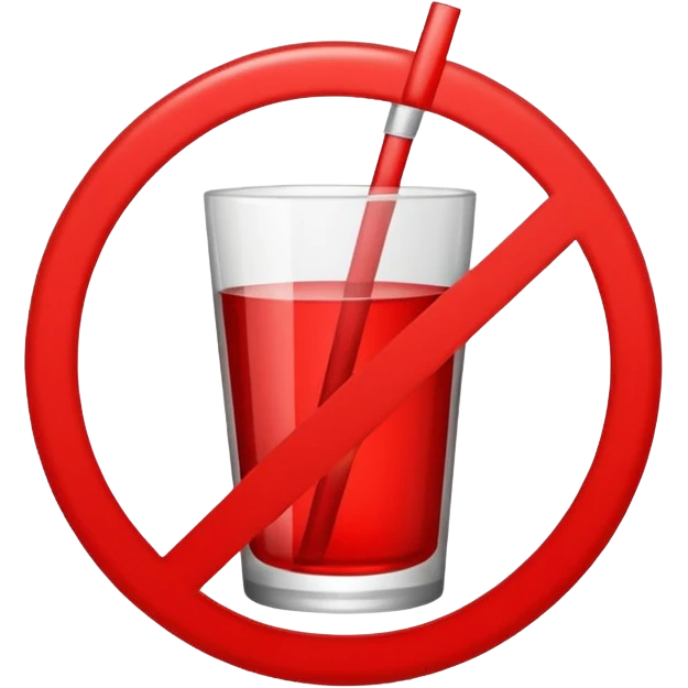I want an emoji that describes that no drinks allowed emoji