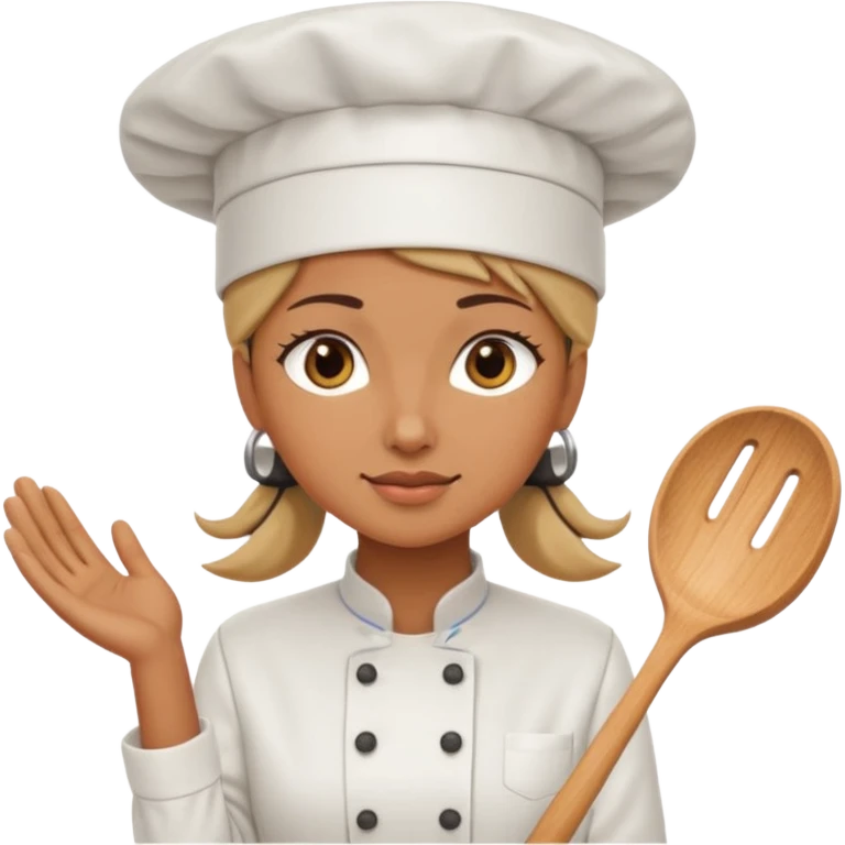 woman wearing chef hat emoji