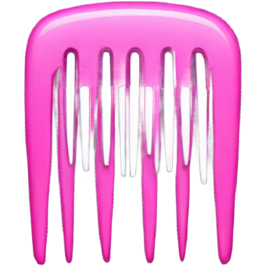 Pink comb emoji