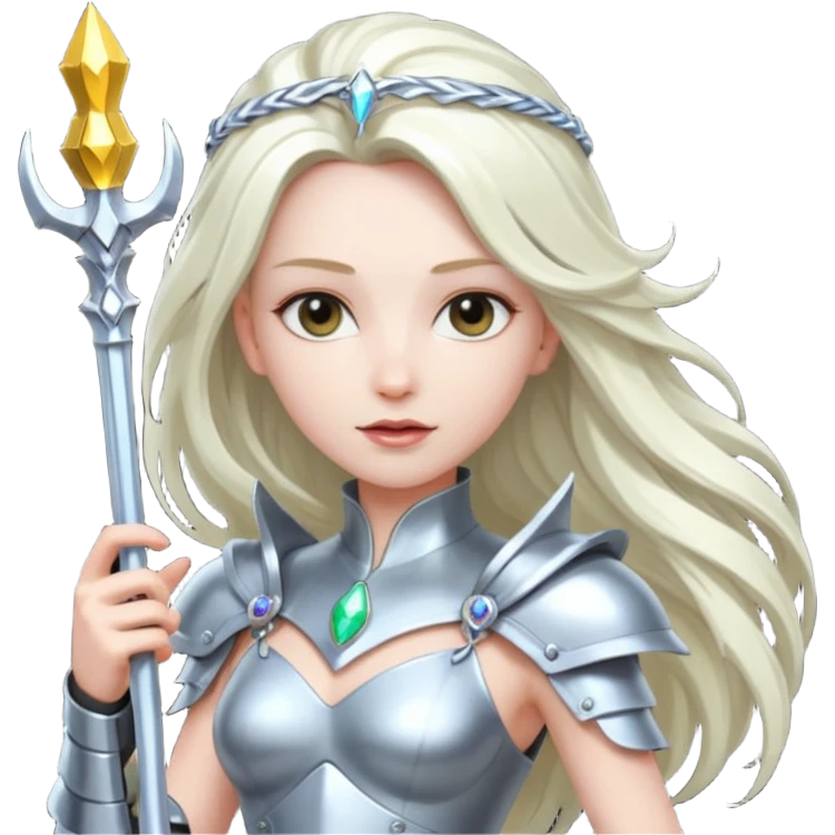 Cyber Queen – holo scepter + chrome belt emoji