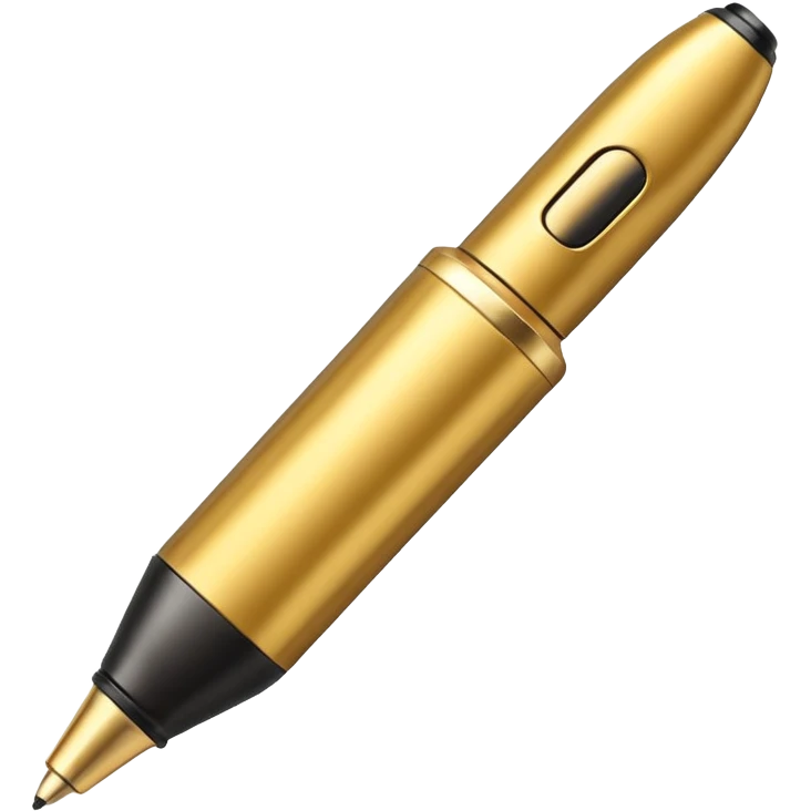 golden permanent marker emoji, with a gold tip emoji