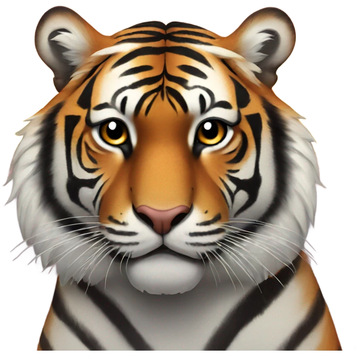 Tiger at sunrise emoji