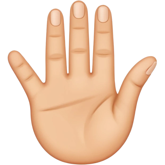 the 2 middle fingers inside an oval shaped hold emoji