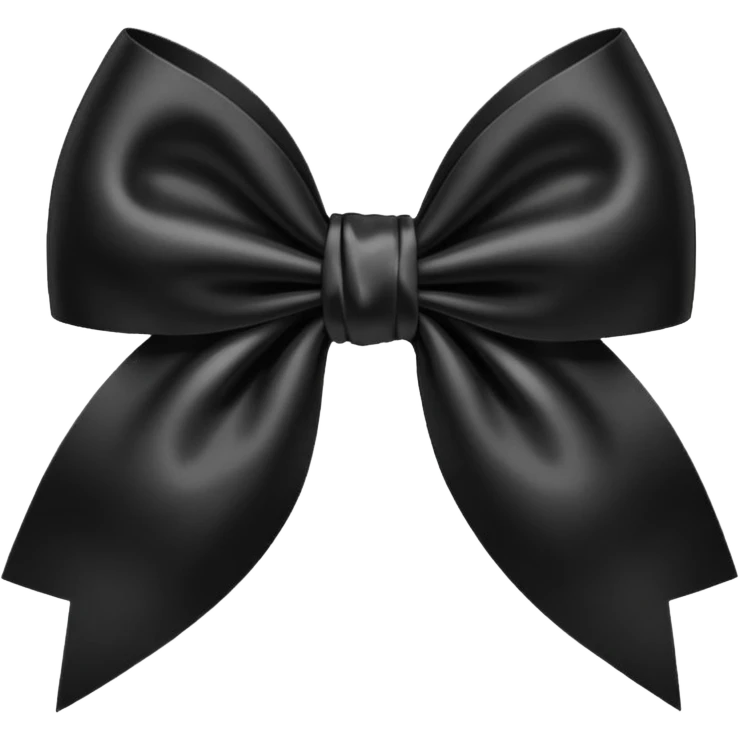 
Cute Black bow emoji