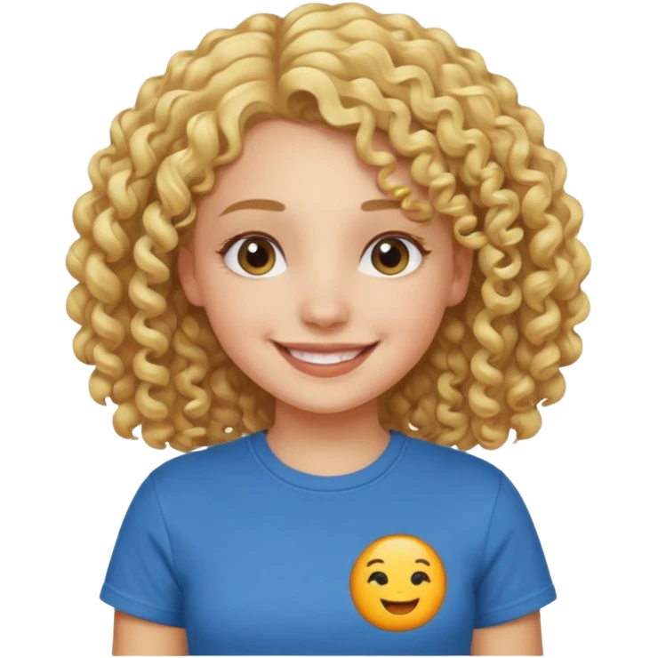 iOS 18 Curly blondie girl emoji