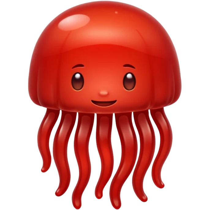 One red jelly  emoji