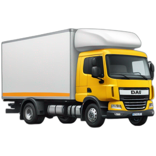chauffeur de camion type daf content emoji