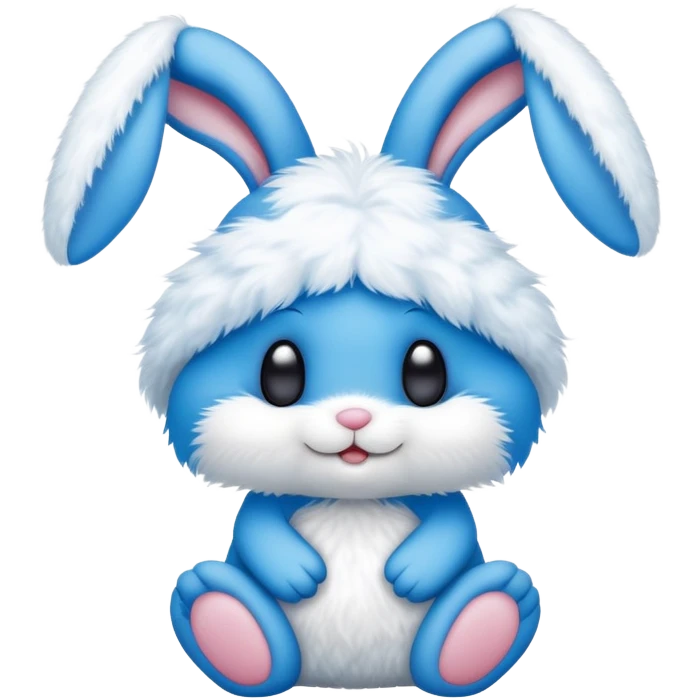 make a smurf bunny cute emoji