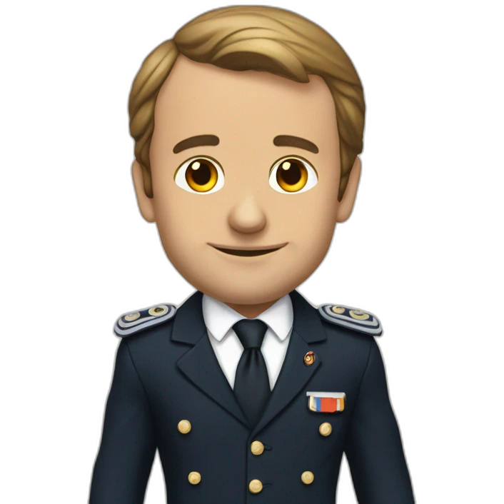 Macron en costard  emoji