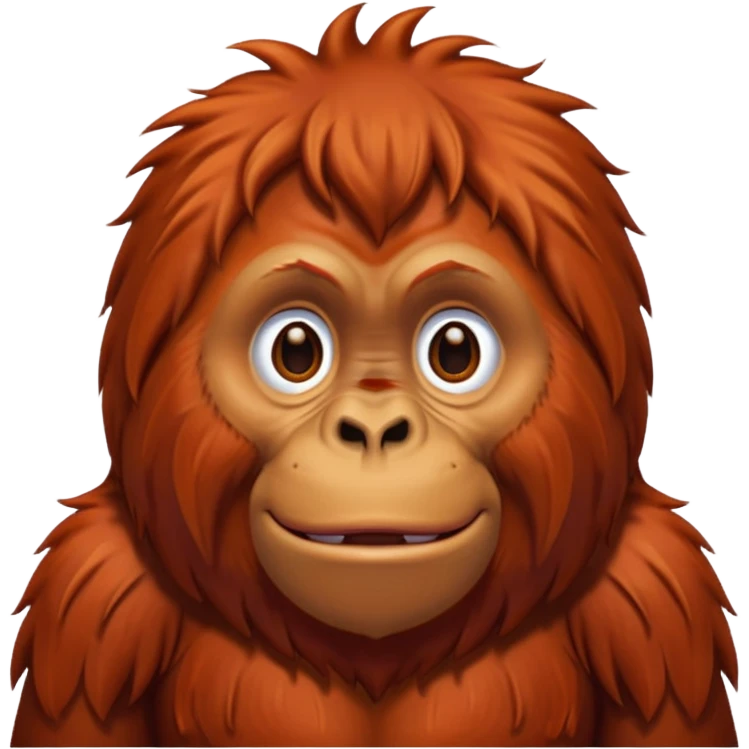 An orangutan emoji