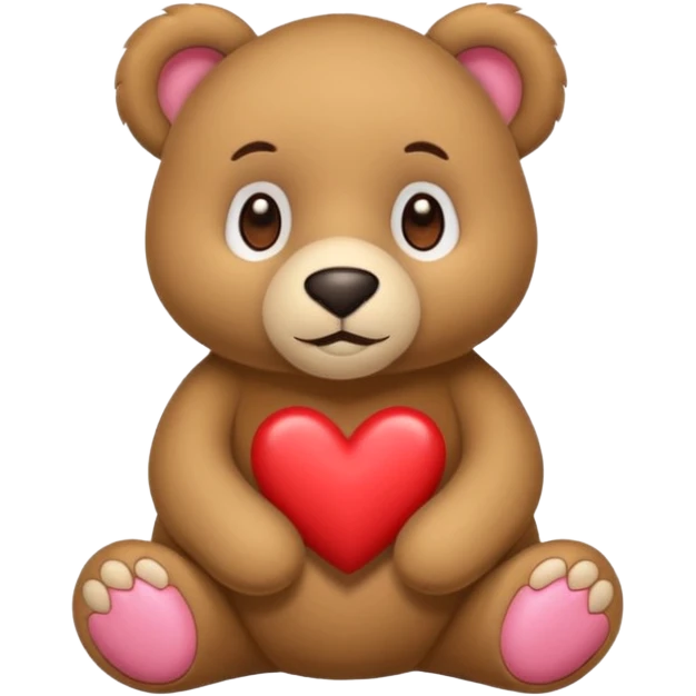 Oso con ojos de corazón  emoji