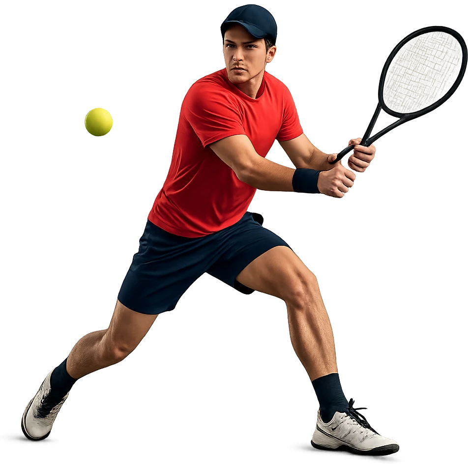 tennis player in action emoji
