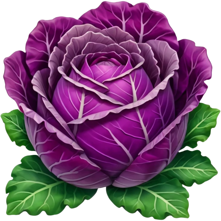 cute and simple red cabbage emoji